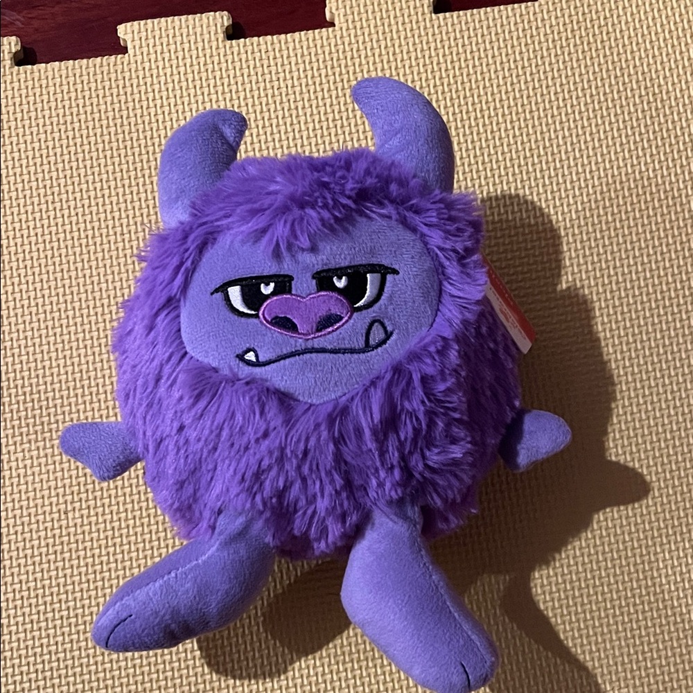 Purple Monster Plush Toy with horns New
